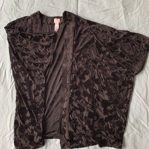 Black Velvet Kimono